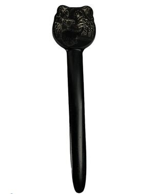 Vintage Exxon Esso Tiger "21" Letter Opener Black Plastic Stake 7.2"